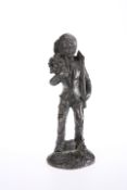 A BRONZE FIGURE OF A WOODCUTTER