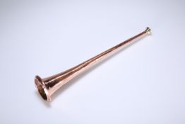 A LATE VICTORIAN COPPER HUNTING HORN