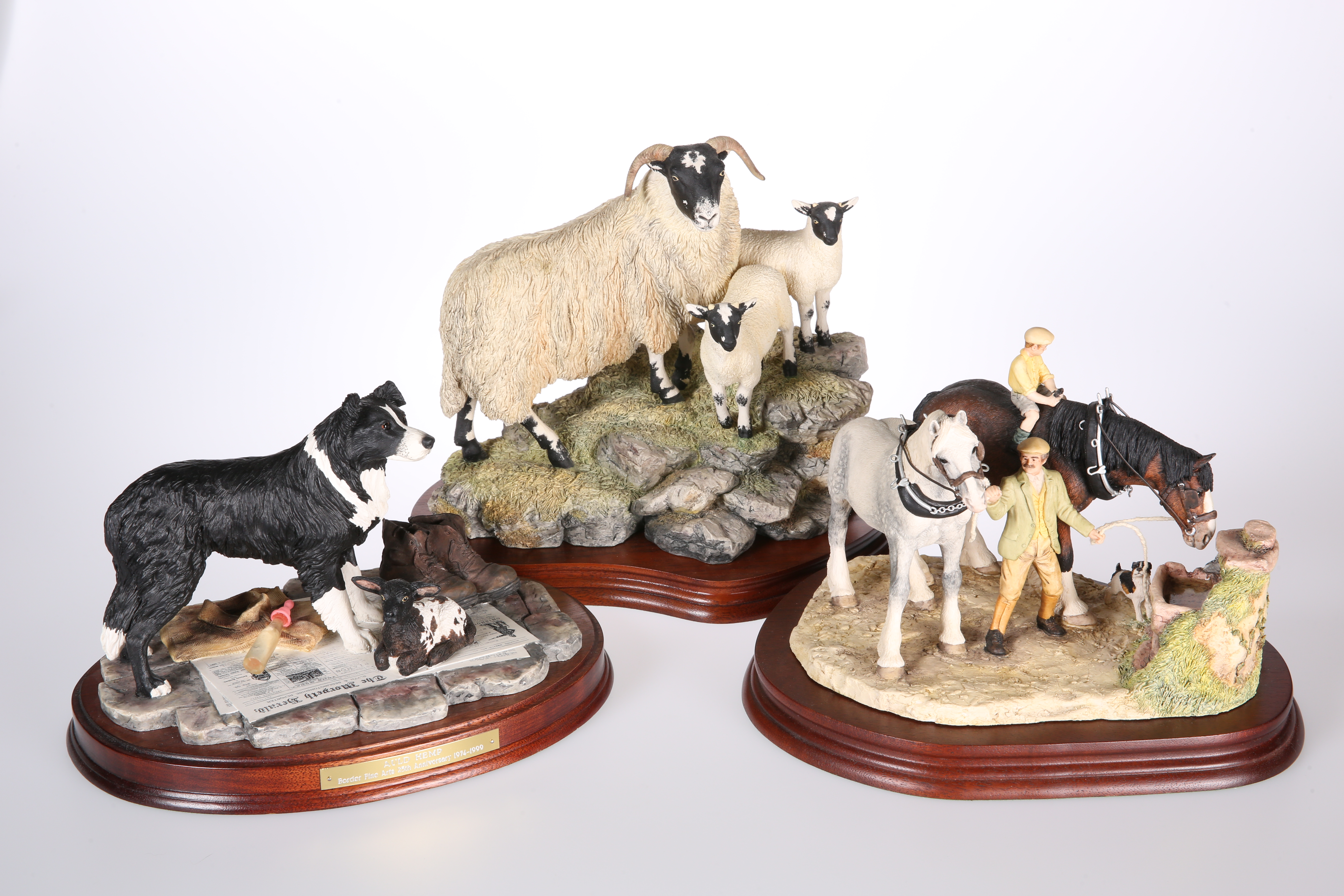 THREE BORDER FINE ARTS MODELS, comprising "A Ewe and a Pair"