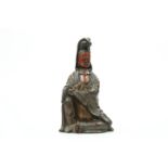 A 19TH CENTURY CHINESE CARVED AND LACQUERED FIGURE OF QUAN YIN