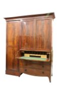 A REGENCY MAHOGANY SECRETAIRE PRESS