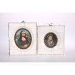 TWO EARLY 20TH CENTURY PORTRAIT MINIATURES