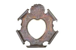 AN ARTS AND CRAFTS COPPER MIRROR