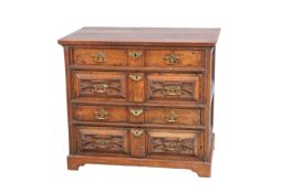 A LATE 17TH CENTURY OAK CHEST OF DRAWERS