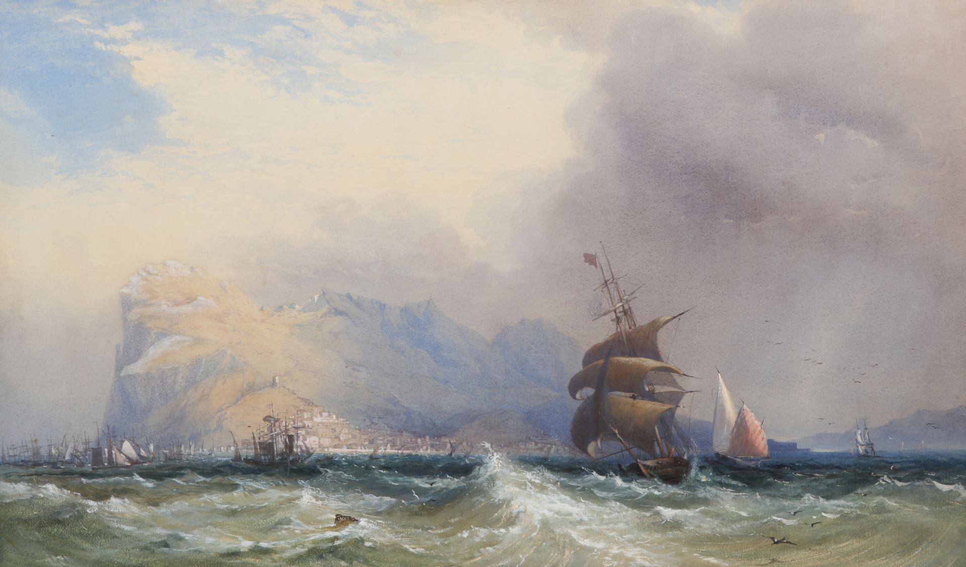 CHARLES SIMPSON (EXH. 1833-1847), GIBRALTAR FROM NATURE