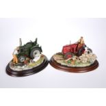 TWO COUNTRY ARTISTS MODELS OF TRACTORS