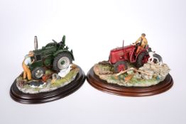 TWO COUNTRY ARTISTS MODELS OF TRACTORS