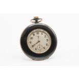 A GUN METAL BAUME & MERCIER POCKET WATCH