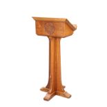 A MID CENTURY MOUSEMAN OAK LECTERN