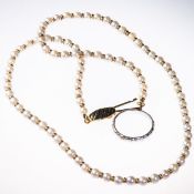 A CULTURED PEARL NECKLACE