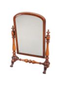 A VICTORIAN MAHOGANY TOILET MIRROR