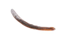 A CHIP-CARVED BOOMERANG