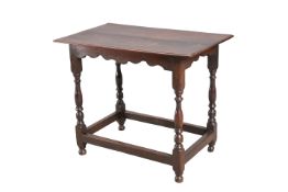 A LATE 17TH CENTURY OAK SIDE TABLE