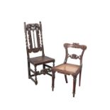 A GROUP OF THREE CHAIRS