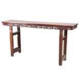 A CHINESE HARDWOOD ALTAR TABLE