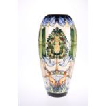 A LARGE MOORCROFT POTTERY TRIAL VASE