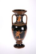 A LARGE STAFFORDSHIRE VASE IN THE ANCIENT GREEK TASTE, 19th CENTURY, SAMUEL ALCOCK & CO.