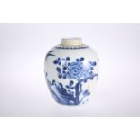 A CHINESE BLUE AND WHITE PORCELAIN JAR