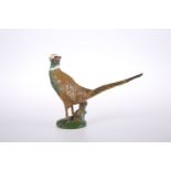 A COLD-PAINTED BRONZE CAR MASCOT MODELLED AS A COCK PHEASANT, EARLY 20th CENTURY