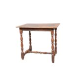 A LATE 17TH CENTURY OAK SIDE TABLE