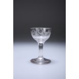 A SMALL MEAD OR HONEY GLASS, c.1740-50