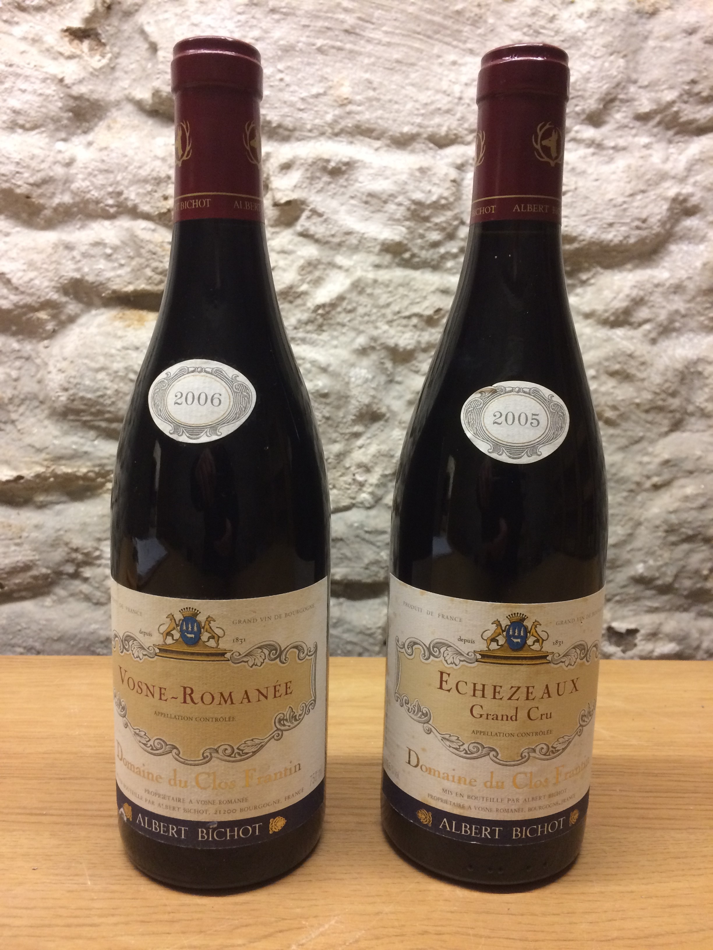 2 BOTTLES FROM ALBERT BICHOT DOMAINE DU CLOS FRANTIN