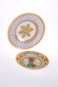 TWO DERUTA FAIENCE PLATES IN RENAISSANCE STYLE