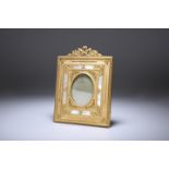 A FINE FRENCH ORMOLU AND MOTHER-OF-PEARL PHOTOGRAPH FRAME