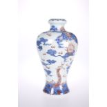 A CHINESE PORCELAIN BALUSTER VASE