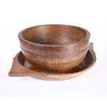 A LARGE TREEN BOWL, 19th CENTURY