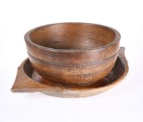 A LARGE TREEN BOWL, 19th CENTURY