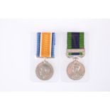 BWM AND INDIA GENERAL SERVICE MEDAL, 2nd Lt. A.W. Butt R.A.