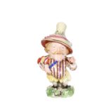 A DERBY FIGURE OF A MANSION HOUSE DWARF