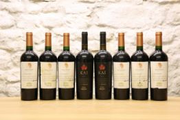 8 BOTTLES LOT OF ERRAZURIZ SINGLE VINEYARD AND THE UNIQUE “KAI” CARMENERE