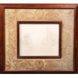 AN UNUSUAL EARLY 20TH CENTURY MAHOGANY FRAME