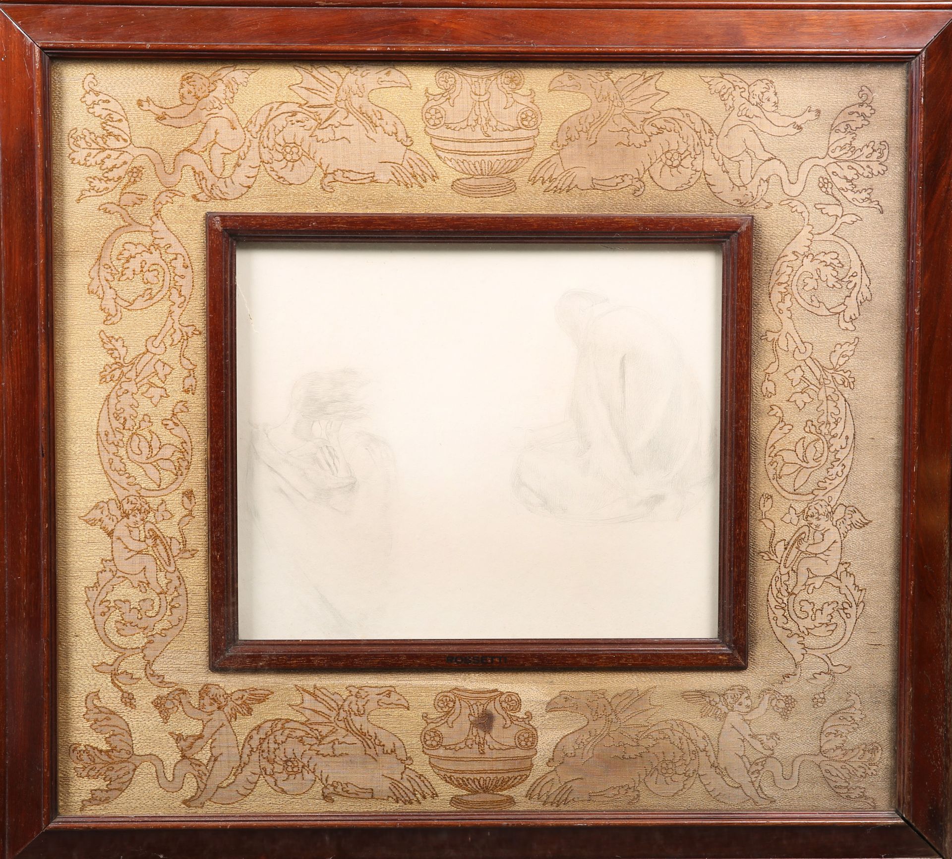 AN UNUSUAL EARLY 20TH CENTURY MAHOGANY FRAME