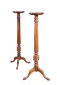 A HANDSOME PAIR OF LATE 19TH CENTURY MAHOGANY TORCHERES