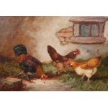 E.S. ENGLAND (FL. 1890-1910), HENS, A PAIR