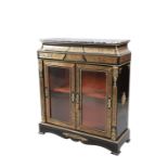 A GILT-METAL MOUNTED, EBONISED AND "BOULLE" MARQUETRY CABINET