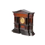 A 19TH CENTURY TEMPLE-FORM MANTEL CLOCK