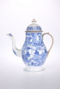 A STAFFORDSHIRE PEARLWARE COFFEE POT, c. 1820