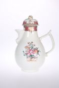 A CHINESE EXPORT PORCELAIN COFFEE POT, QIANLONG PERIOD