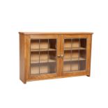 A LIZARDMAN OAK DISPLAY CABINET