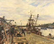 KEN HOWARD (BORN 1932), HARBOUR SCENE