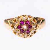 A LATE 19TH CENTURY RUBY RING