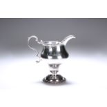 A GEORGE III SILVER BALUSTER CREAM JUG, LONDON 1768