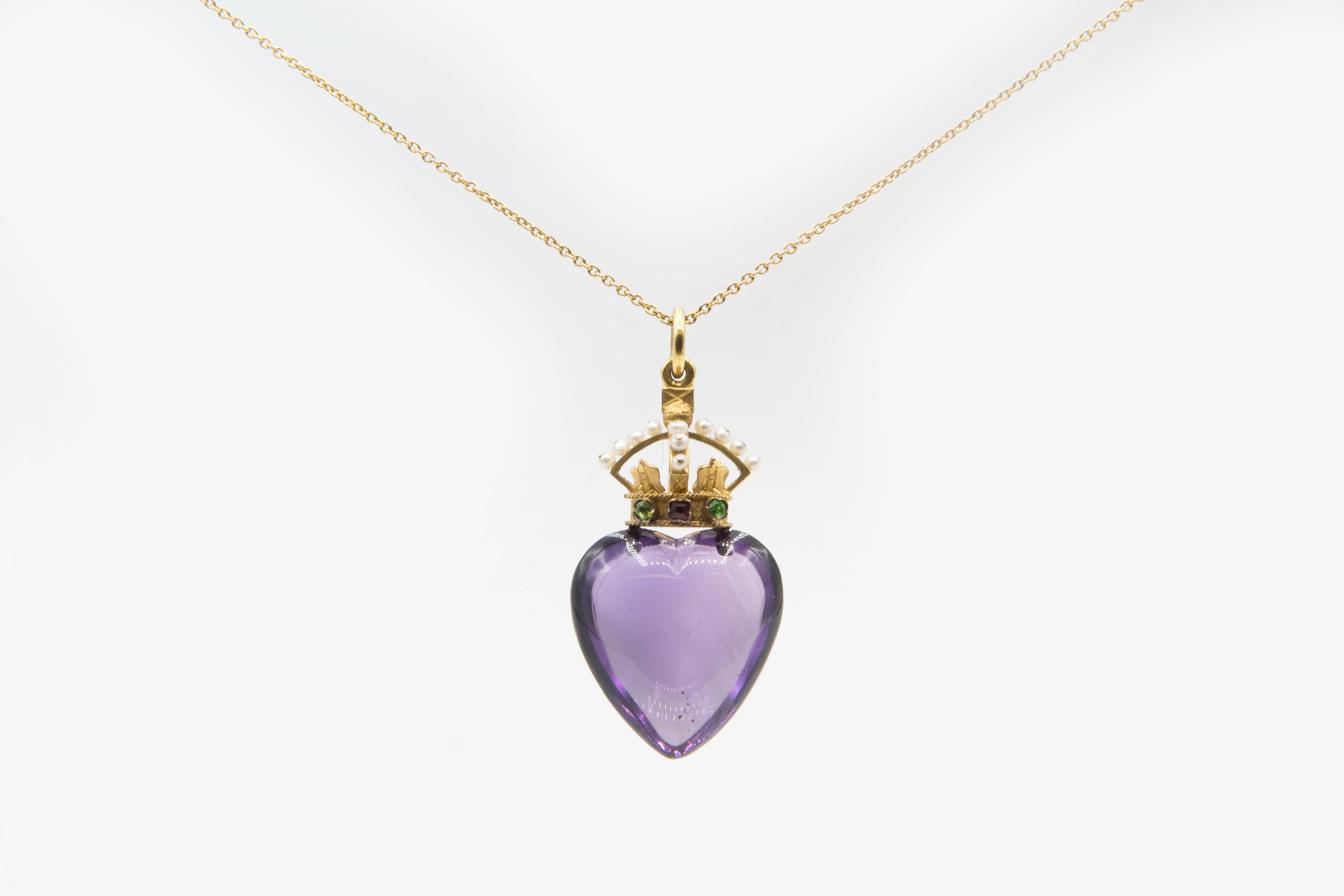 A VICTORIAN AMETHYST PENDANT - Image 4 of 4