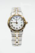 A LADY'S BI-METAL RAYMOND WEIL PARSIFAL BRACELET WATCH