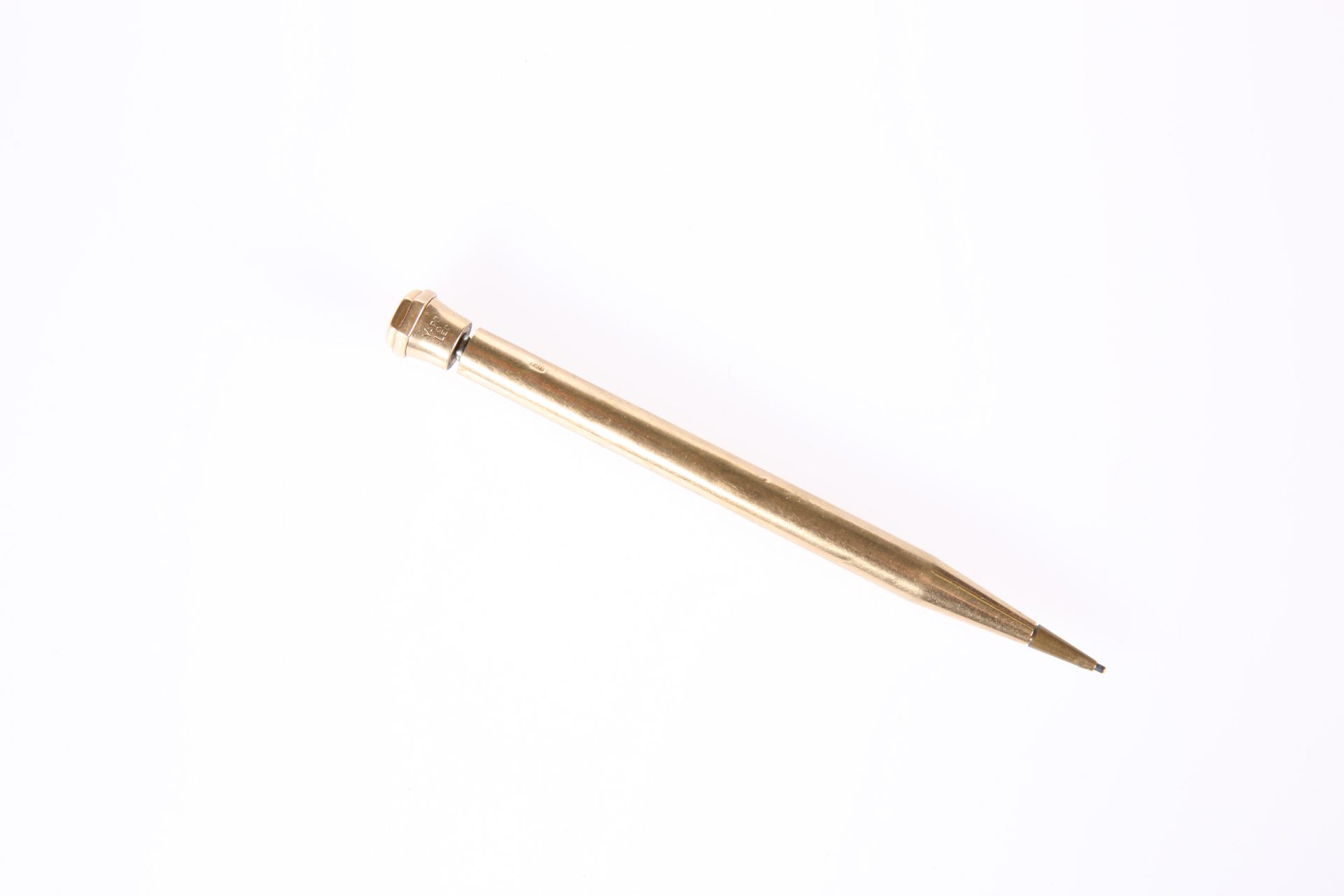 A 9ct GOLD "YARD-O-LED" PROPELLING PENCIL