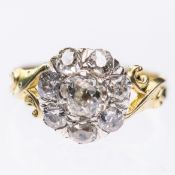 AN EARLY 19TH CENTURY DIAMOND SET RING